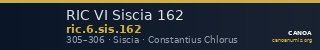 RIC VI Siscia 162 — CANOA