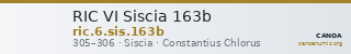 RIC VI Siscia 163b — CANOA