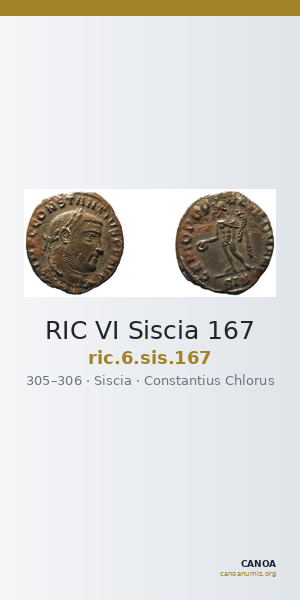 RIC VI Siscia 167 — CANOA