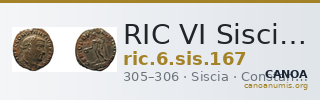 RIC VI Siscia 167 — CANOA