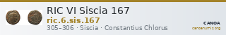 RIC VI Siscia 167 — CANOA