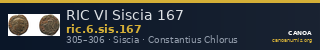 RIC VI Siscia 167 — CANOA
