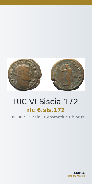 RIC VI Siscia 172 — CANOA