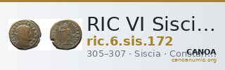 RIC VI Siscia 172 — CANOA