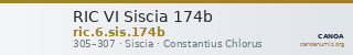 RIC VI Siscia 174b — CANOA