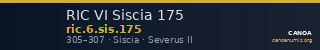 RIC VI Siscia 175 — CANOA