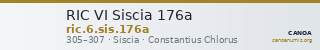 RIC VI Siscia 176a — CANOA
