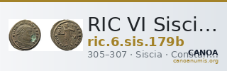 RIC VI Siscia 179b — CANOA