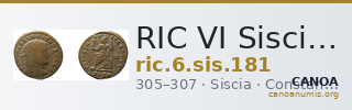 RIC VI Siscia 181 — CANOA