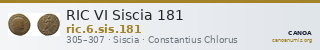 RIC VI Siscia 181 — CANOA