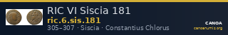 RIC VI Siscia 181 — CANOA