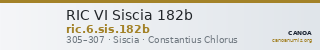 RIC VI Siscia 182b — CANOA