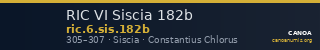 RIC VI Siscia 182b — CANOA