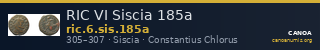 RIC VI Siscia 185a — CANOA