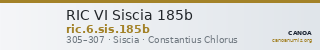 RIC VI Siscia 185b — CANOA