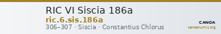 RIC VI Siscia 186a — CANOA
