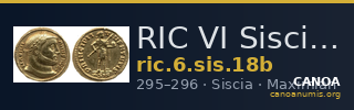 RIC VI Siscia 18b — CANOA