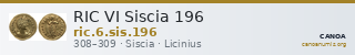 RIC VI Siscia 196 — CANOA
