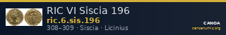 RIC VI Siscia 196 — CANOA