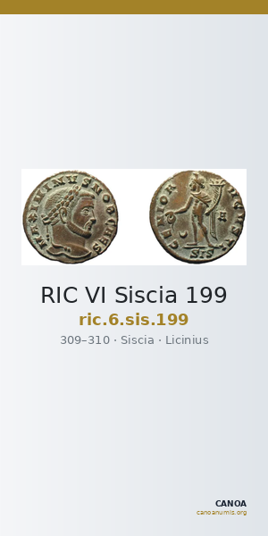 RIC VI Siscia 199 — CANOA