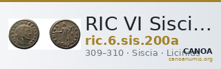 RIC VI Siscia 200a — CANOA