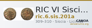 RIC VI Siscia 201a — CANOA