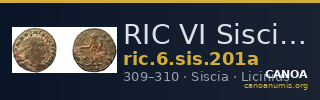 RIC VI Siscia 201a — CANOA