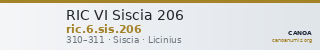 RIC VI Siscia 206 — CANOA