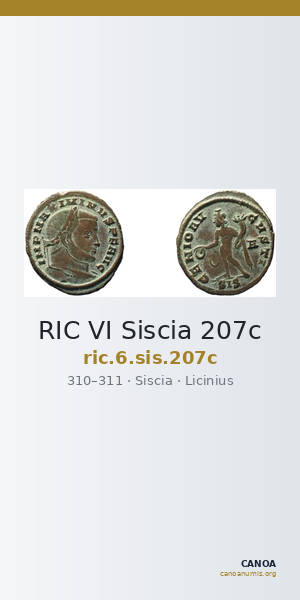 RIC VI Siscia 207c — CANOA