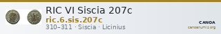 RIC VI Siscia 207c — CANOA