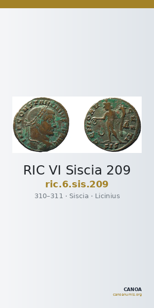 RIC VI Siscia 209 — CANOA