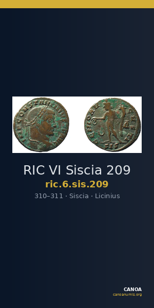 RIC VI Siscia 209 — CANOA