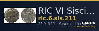 RIC VI Siscia 211 — CANOA