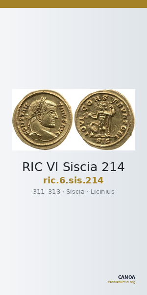 RIC VI Siscia 214 — CANOA
