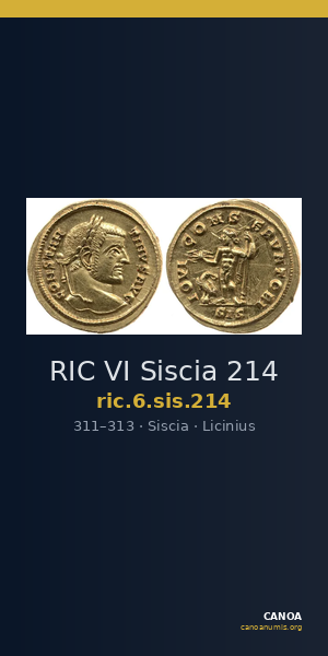 RIC VI Siscia 214 — CANOA