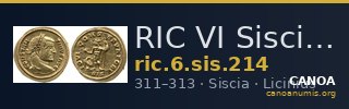 RIC VI Siscia 214 — CANOA