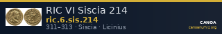 RIC VI Siscia 214 — CANOA