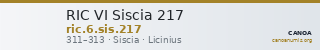 RIC VI Siscia 217 — CANOA