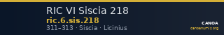 RIC VI Siscia 218 — CANOA