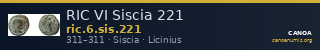 RIC VI Siscia 221 — CANOA