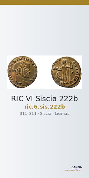 RIC VI Siscia 222b — CANOA