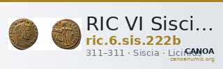 RIC VI Siscia 222b — CANOA