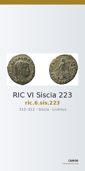 RIC VI Siscia 223 — CANOA