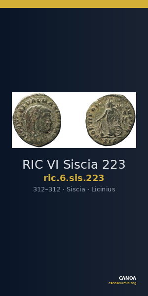RIC VI Siscia 223 — CANOA