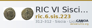 RIC VI Siscia 223 — CANOA