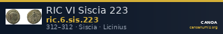 RIC VI Siscia 223 — CANOA
