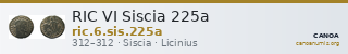 RIC VI Siscia 225a — CANOA