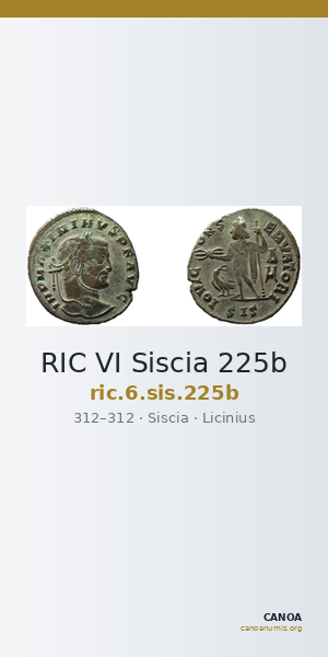 RIC VI Siscia 225b — CANOA