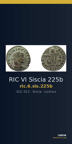 RIC VI Siscia 225b — CANOA