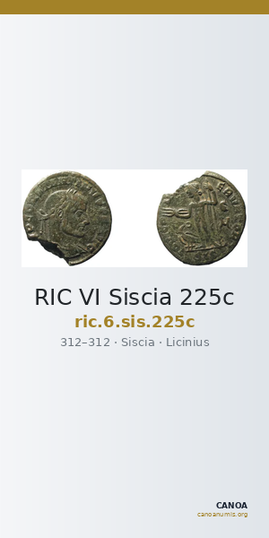 RIC VI Siscia 225c — CANOA
